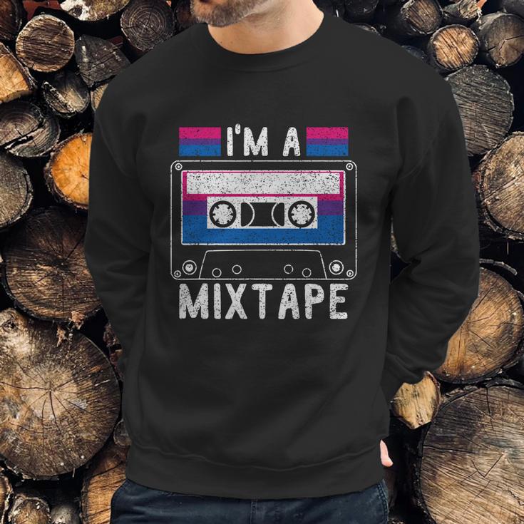 Im A Mixtape Bi Sexual Flag Supporter Lgbt Merchandise Graphic Design Printed Casual Daily Basic Men Sweatshirt