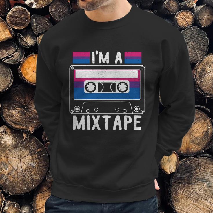 Im A Mixtape Bi Sexual Flag Supporter Lgbt Merchandise Great Gift Graphic Design Printed Casual Daily Basic Men Sweatshirt