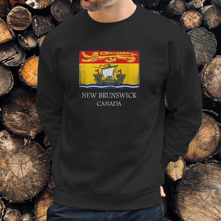 New Brunswick Canada Province Flag Men Sweatshirt