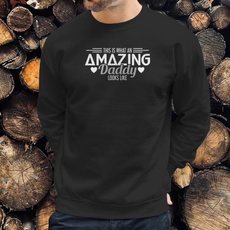 Mens Pride Shirt For Amazing Dads Round Neck Gif Men Sweatshirt