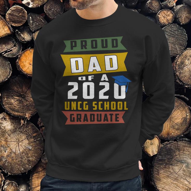 Proud Dad Of A 2020 Uncg School University Of North Carolina At Greensboro Graduate Men Sweatshirt