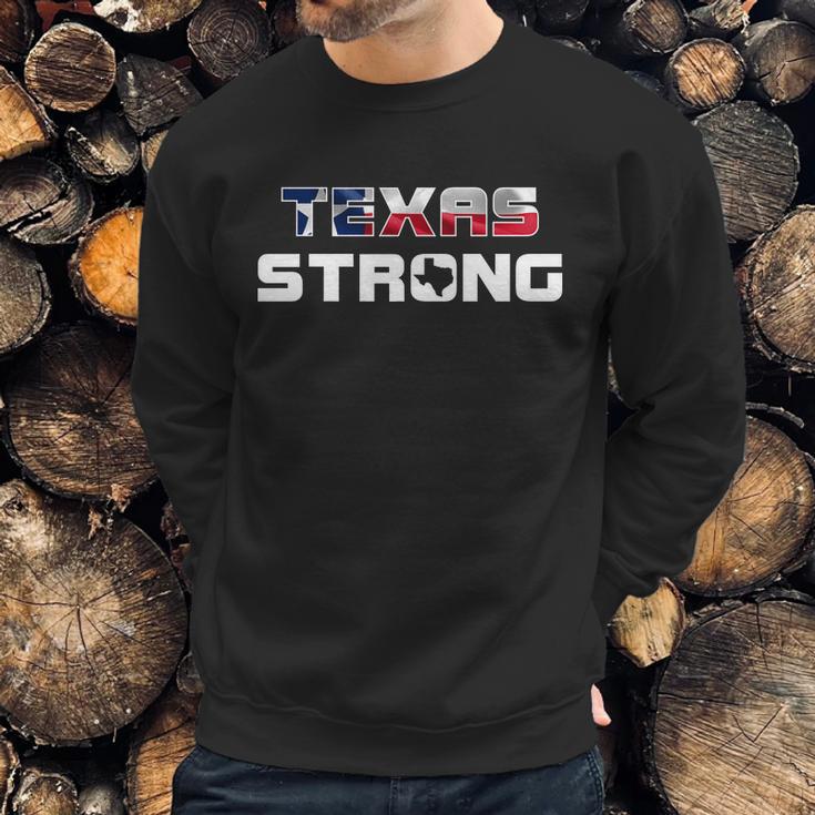 Texas Strong State Flag Logo Men Sweatshirt