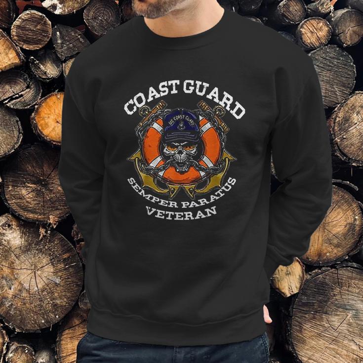 Us Coast Guard Veteran Uscg Semper Paratus Gift Men Sweatshirt