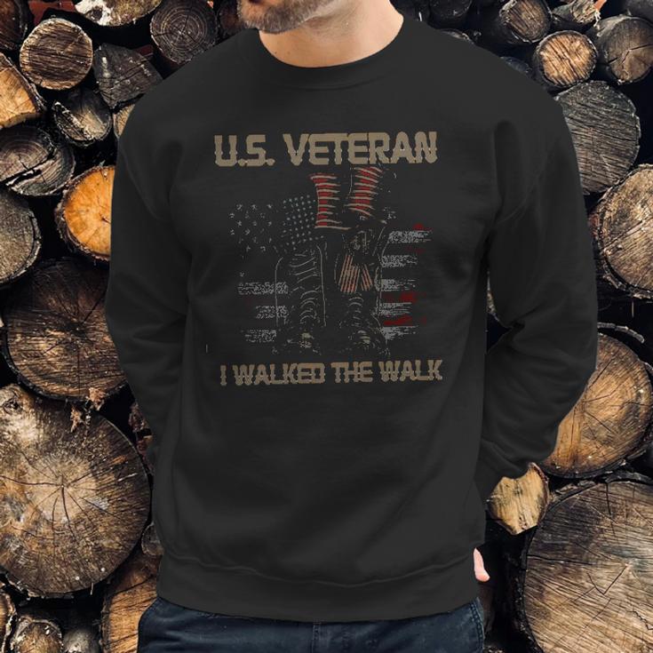 US Veteran I Walked The Walk Impression 2022 Gift Men Sweatshirt