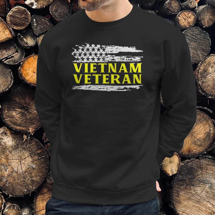 Usa Pride Patriotic Soldier Gift Vietnam Veteran Men Sweatshirt