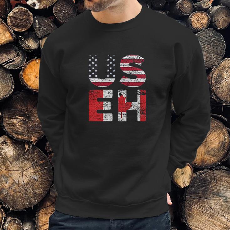 Usa Useh Us Flag Canada Men Sweatshirt