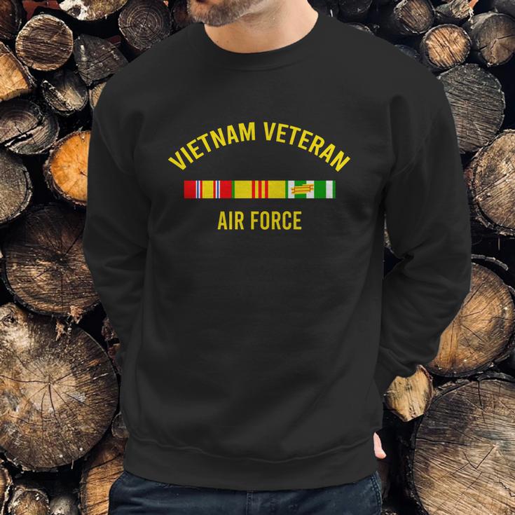 Vietnam Veteran Airforce Award Ribbon Bar Cool Soldier Gift Pullover Hoodie Men Sweatshirt