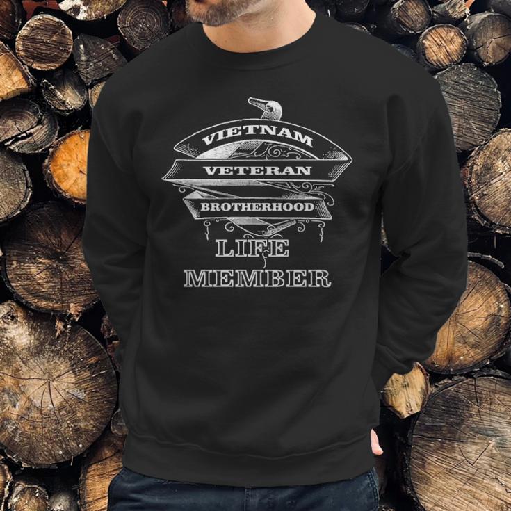 Vietnam Veteran Brotherhood Life Member Men Sweatshirt