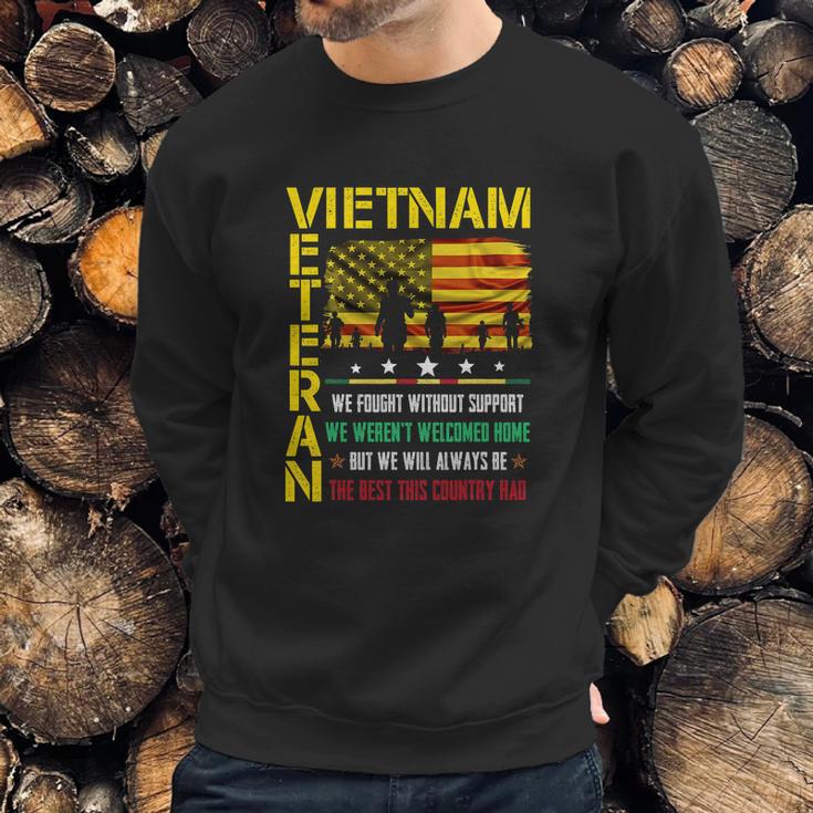 Vietnam Veteran We Fought Without Support We Weren’T Welcome Graphic Design Printed Casual Daily Basic Men Sweatshirt