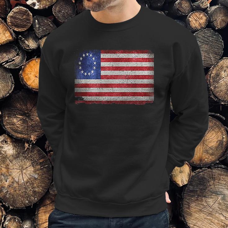 Vintage Flag American Victory 1776 Men Sweatshirt