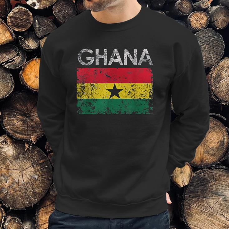 Vintage Ghana Ghanaian Flag Pride Men Sweatshirt