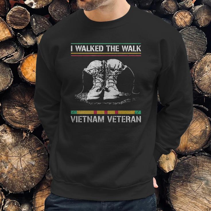 I Walked The Walk Vietnam Veteran Aesthetic Gift 2022 Men Sweatshirt