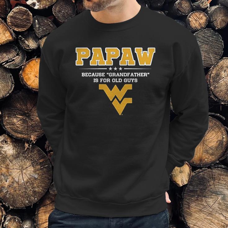 West Virginia Mountaineers Not Grandfather Papaw Men Sweatshirt