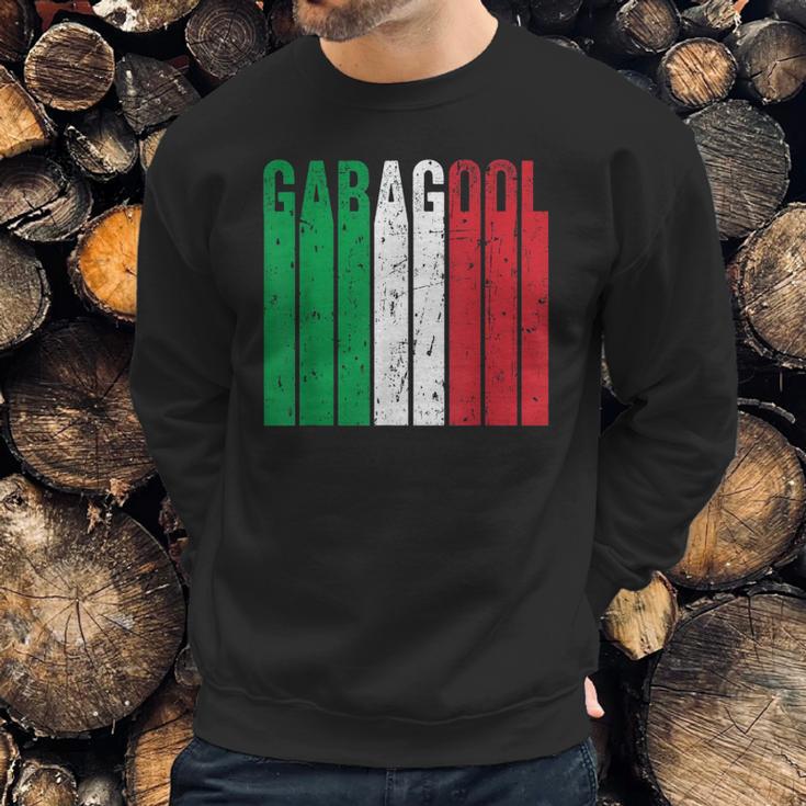 I Will Have The Gabagool Italy Flag Retro Vintage Men Sweatshirt