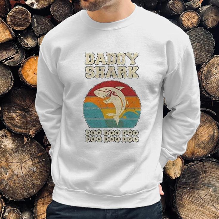 Become A Daddy Shark Men Sweatshirt