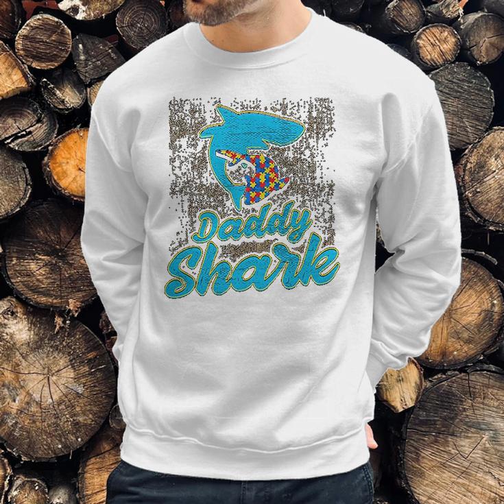 Daddy Shark Dad Father Dad Birthday Gifts Men Sweatshirt