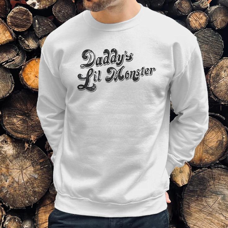 Daddys Lil Monster Gift Dad Birthday Gifts Men Sweatshirt