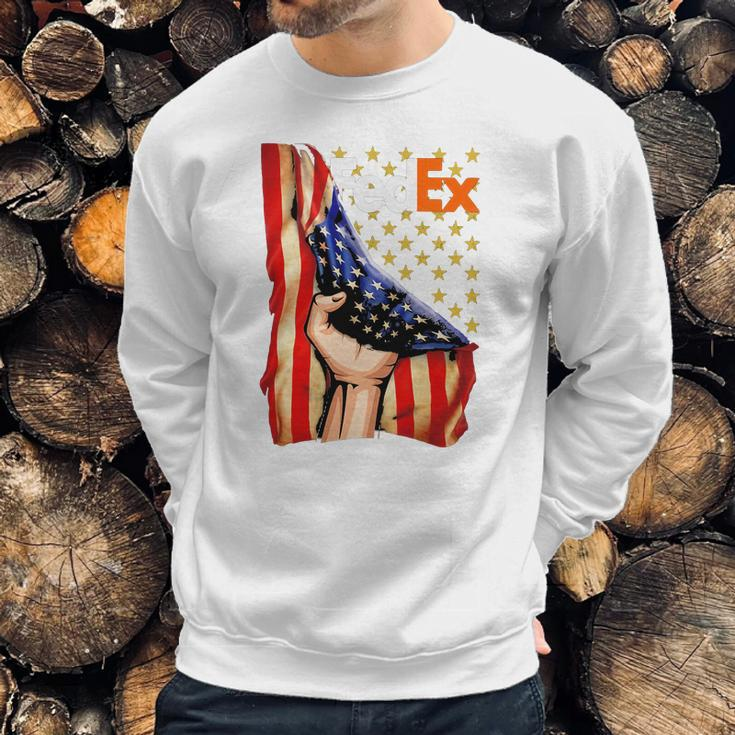 Fedex And American Flag Independence Day Men Sweatshirt