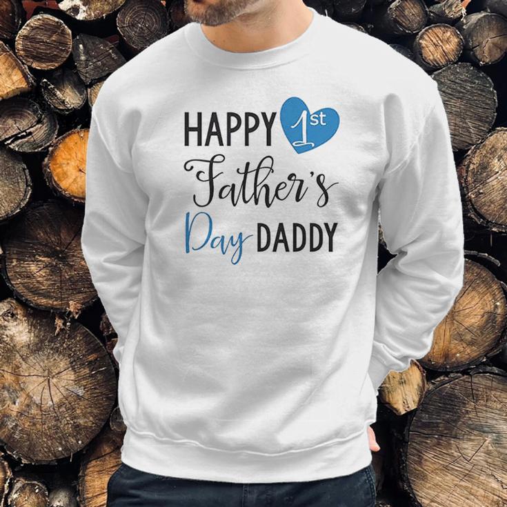 Heart Co Designs Day Baby Onesies Happy 1St Fathes Day Daddy Men Sweatshirt