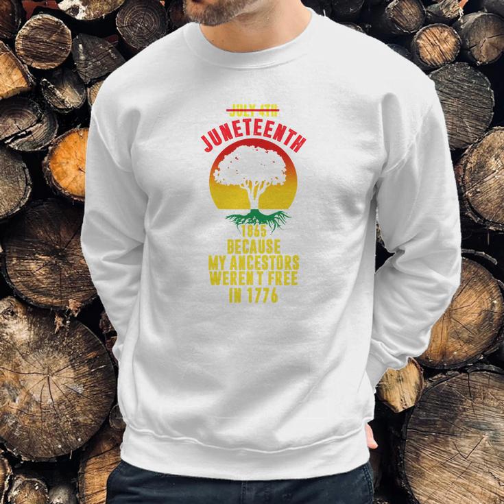 Juneteenth Flag Afro Freeish June 19 1865 Men Sweatshirt