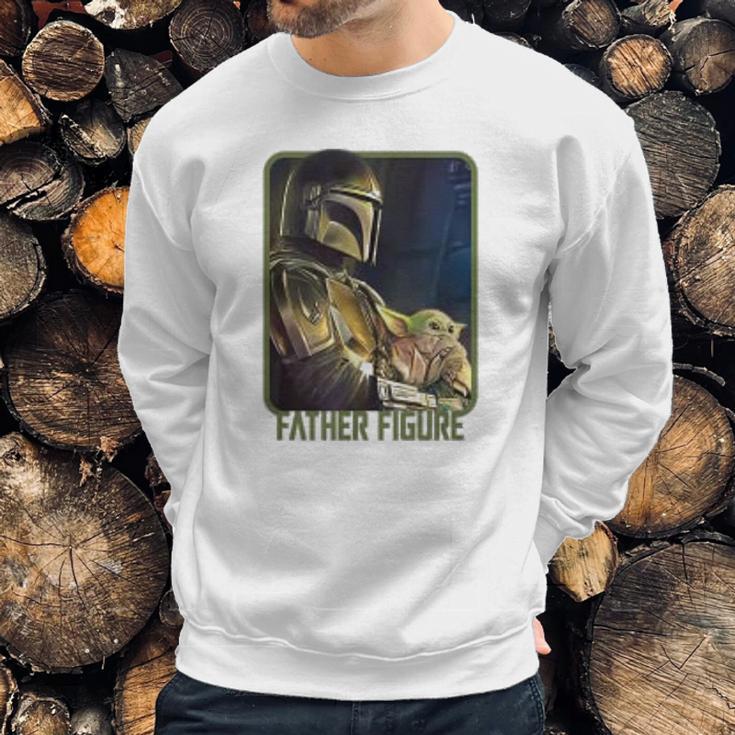 The Mandalorian And The Child Father Figure Men Sweatshirt