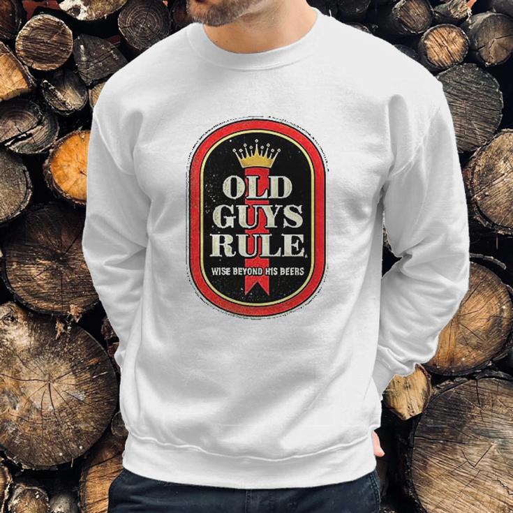 Old Guys Rule Wise Man Men Sweatshirt