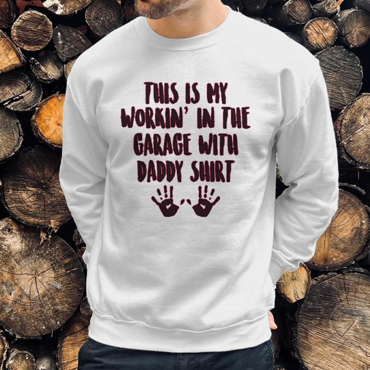 This Is My Working In The Garage With Daddy Baby One Piece Men Sweatshirt