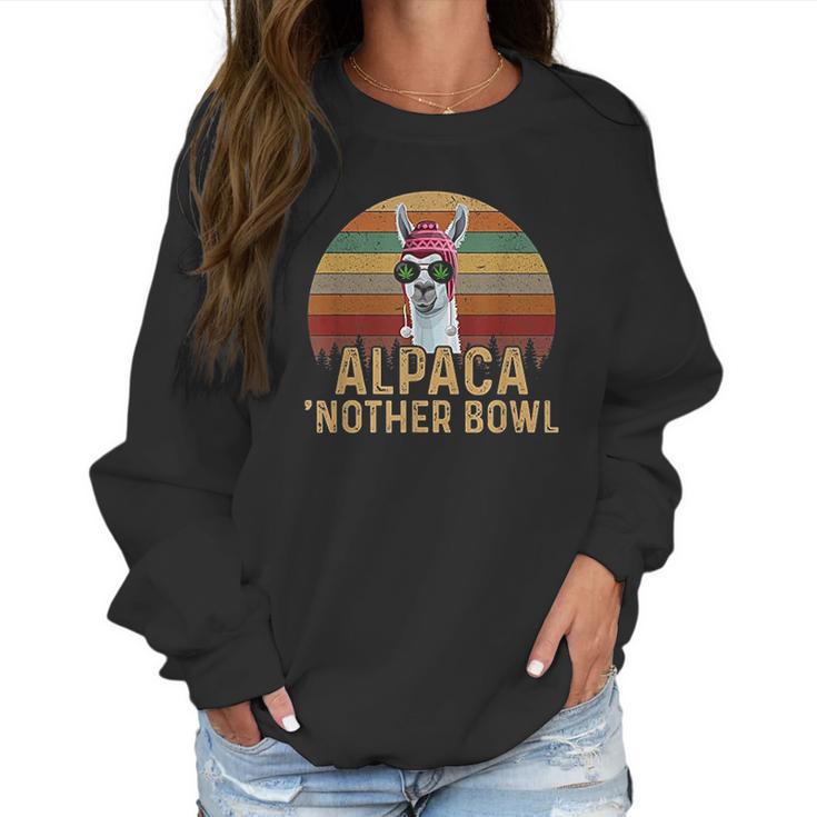 Alpaca Nother Bowl Funny Marijuana Women Sweatshirt