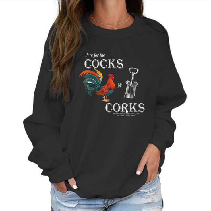 Beer Gut Body Wear Roosters Wine Women Sweatshirt