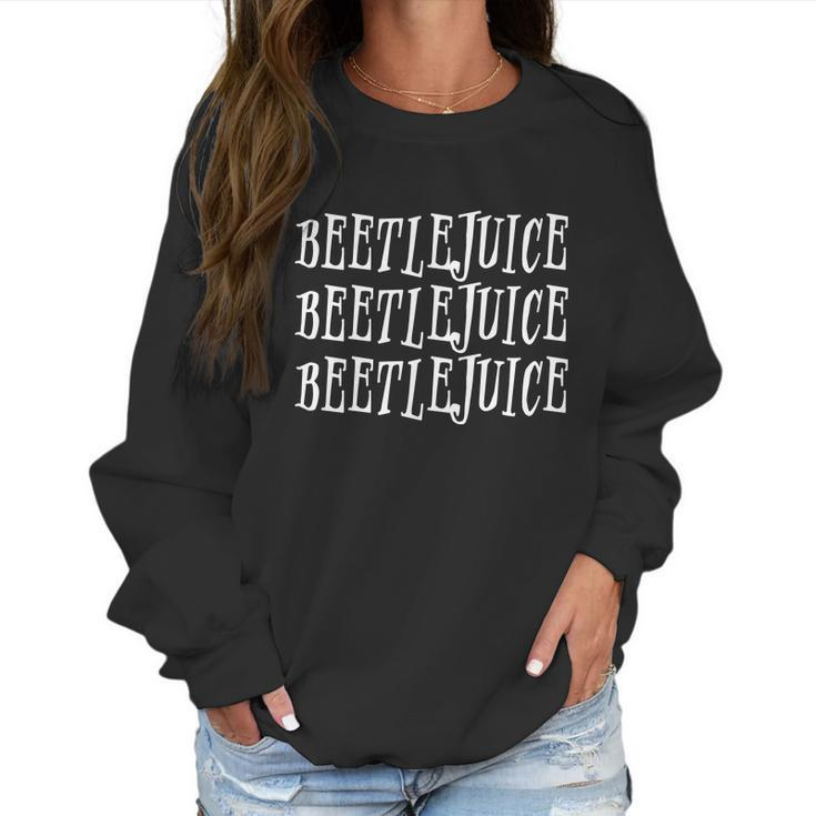 Beetlejuice Beetlejuice Beetlejuice Halloween Summon Women Sweatshirt