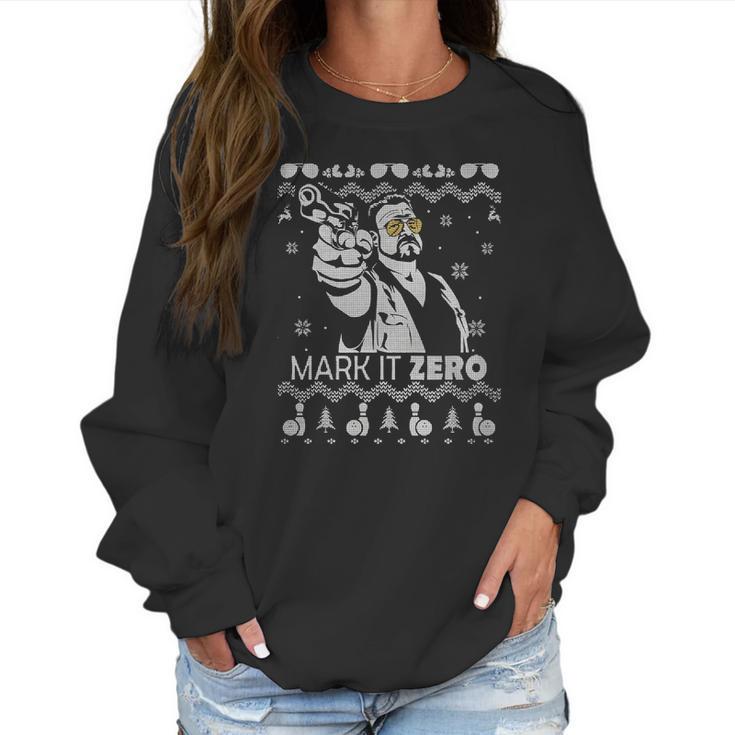 The Big Lebowski Mark It Zero Christmas Women Sweatshirt