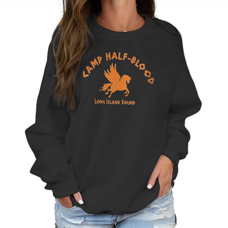 Brisco Brands Camp Half Blood Greek Mythology Ladies Womens Women Sweatshirt