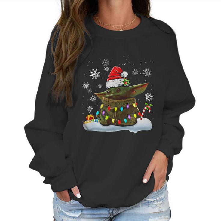 Christmas Santa Baby Yoda Women Sweatshirt