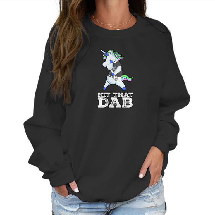 Cool Dabbing Unicorn Bong 4 Jesus Women Sweatshirt