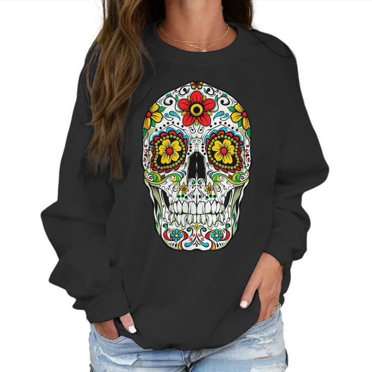 Day Of The Dead Sugar Skull Funny Cinco De Mayo Men Women  Men Women T-Shirt Graphic Print Casual Unisex Tee Women Sweatshirt