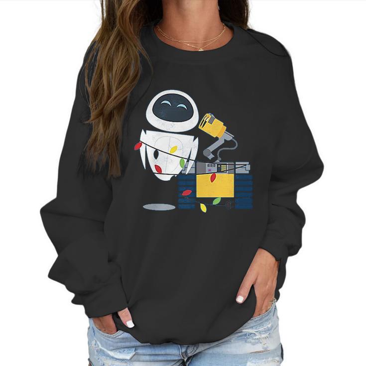 Disney Pixar Wall-E Eve Christmas Light Wrap Women Sweatshirt