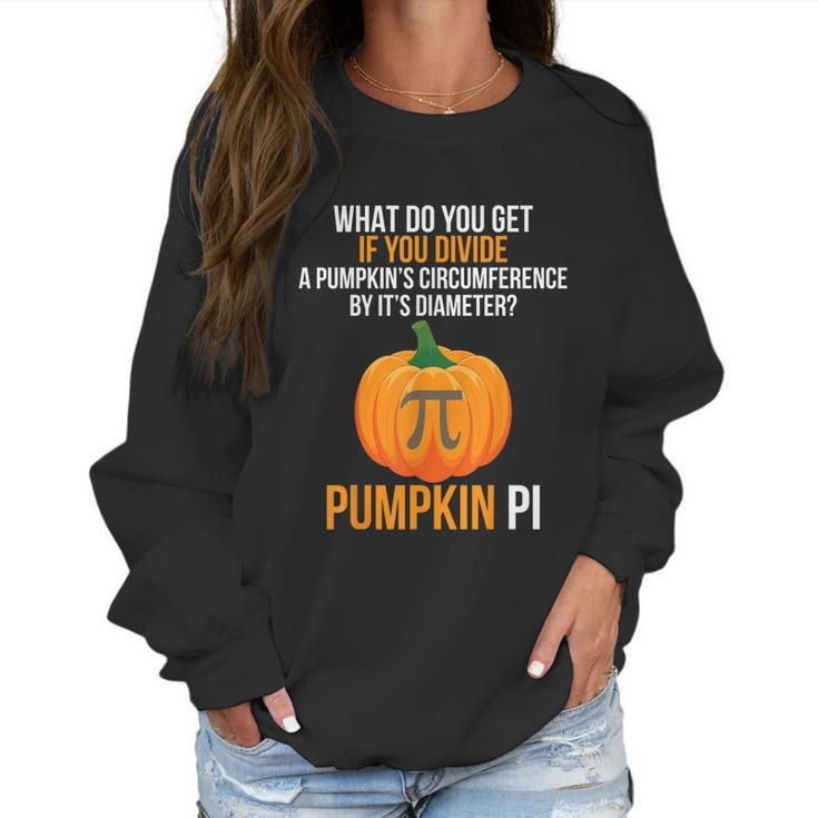 Funny Halloween Costume Math Teacher Pumpkin Pi Men Adult Women Sweatshirt