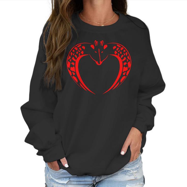 Giraffes In Love Valentines Day Women Sweatshirt