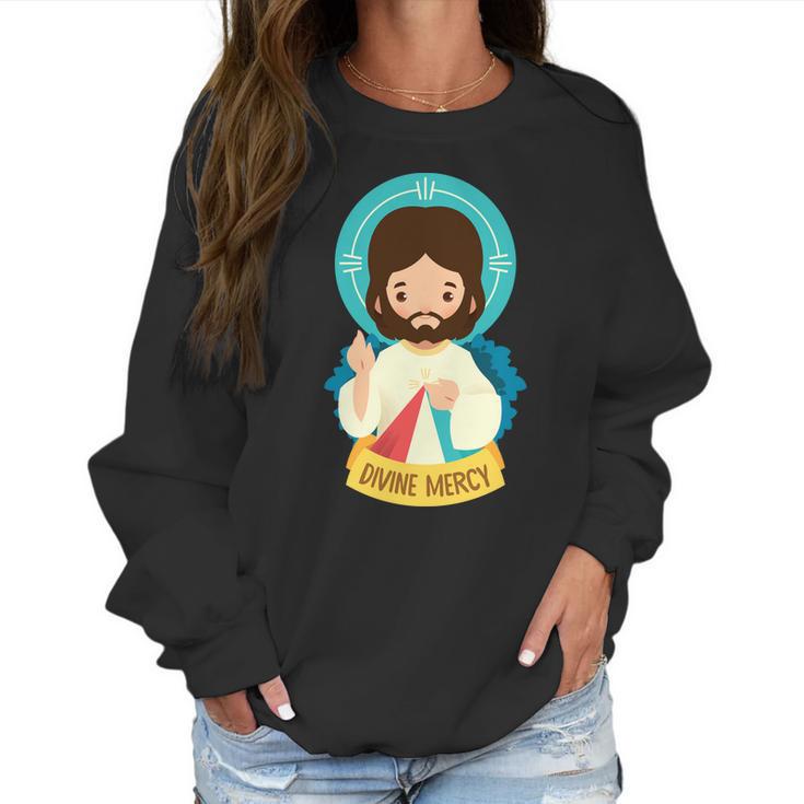 Jesus Divine Mercy Cute Women Sweatshirt