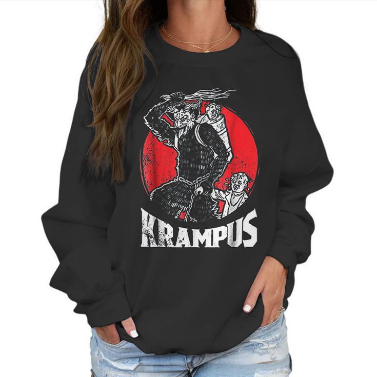 Krampus Christmas Gift Women Sweatshirt