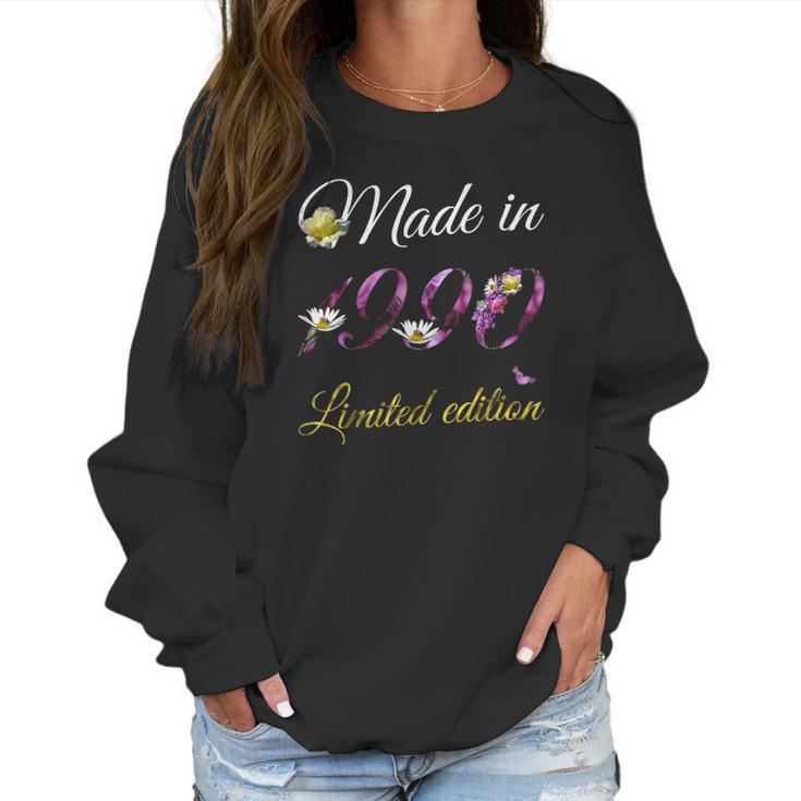 Made In 1990 - 31 Years Old Floral 1990 31St Birthday Gift Women Sweatshirt