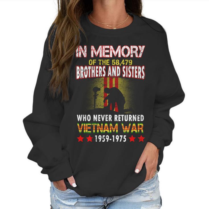 In Memory Of Vietnam Brothers And Sisters Women Sweatshirt