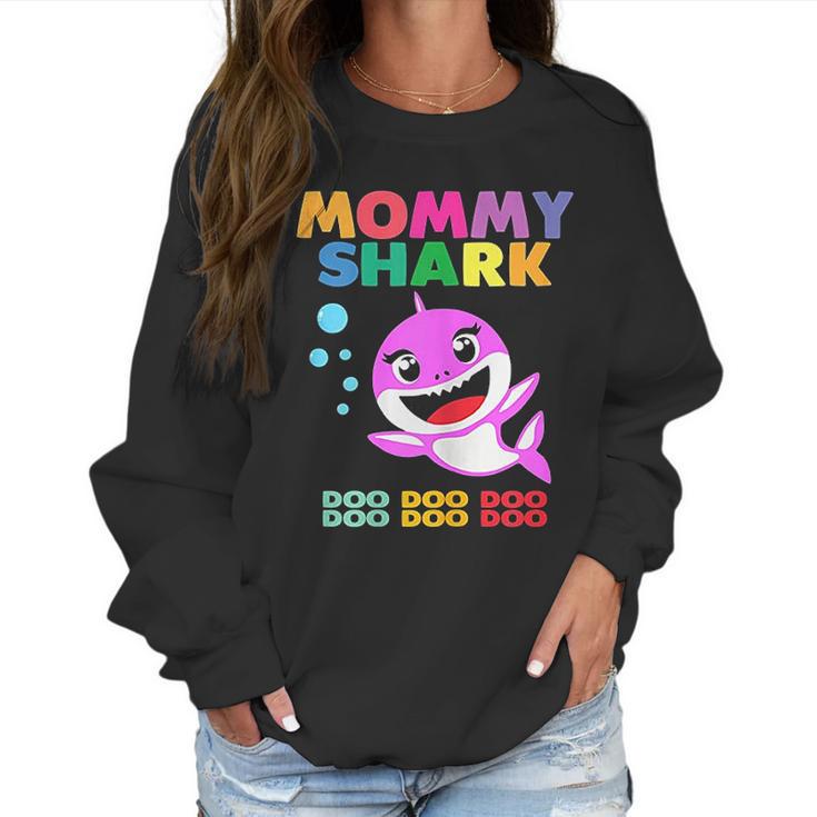 Mommy Shark Doo Doo Funny Kids Women Sweatshirt