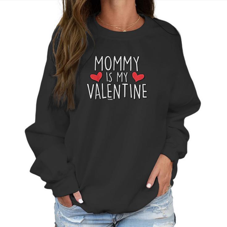 Mommy Is My Valentine Cute Cupid Youth Women Sweatshirt