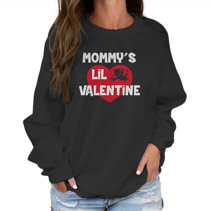 Mommys Lil Valentine Cute Valentines Day Women Sweatshirt