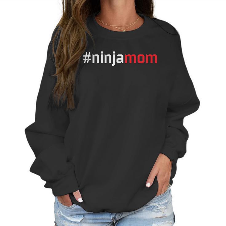 Ninja Mom Matching Family Party Ninja Warrior Cute Women Sweatshirt