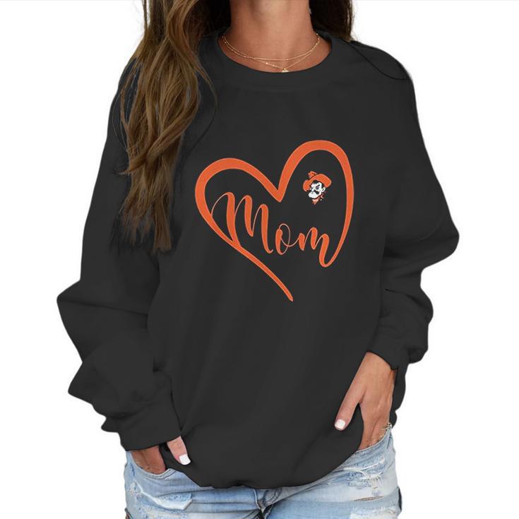 Oklahoma State Cowboys Heart Mom Women Sweatshirt