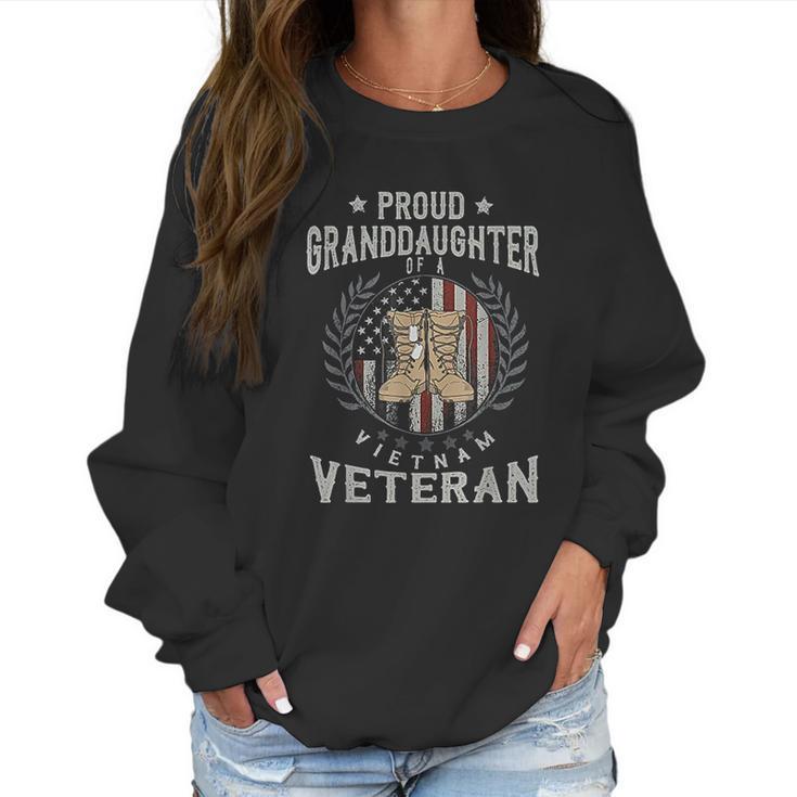 Proud Granddaughter Of A Vietnam Veteran Vietnam Women Sweatshirt