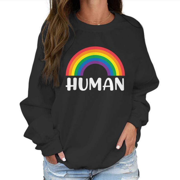 Rainbow Lgbt Pride Homo Lesbian Pride Graphic Design Printed Casual Daily Basic Women Sweatshirt