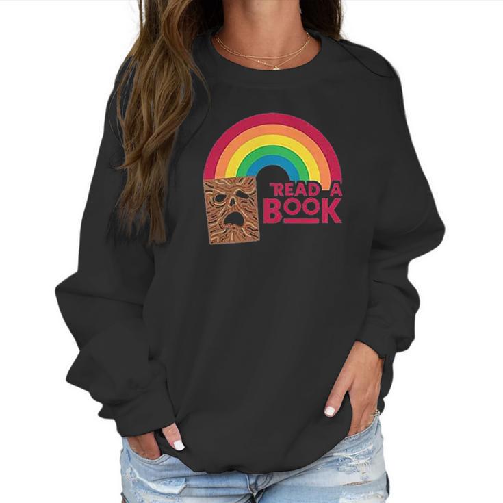 Read A Book Necronomicon Rainbow Funny Horror Graphic Women Sweatshirt